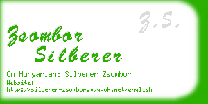 zsombor silberer business card